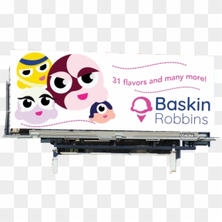 Design Manual For Baskin Robbins - Billboard Clipart