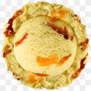 Orange Apricot Ice Cream - Roulade Clipart