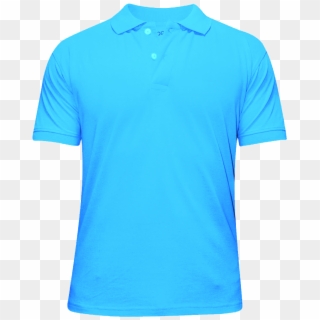Lightblue Polo Shirt Front - Nike Dri Fit Men Shirt Clipart