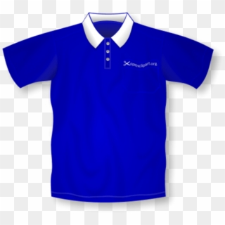 Royal Blue T - Blue Polo Shirt Clip Art - Png Download