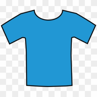 T-shirt Clothing Fashion Shirt Blue - Blue Shirt Clipart - Png Download