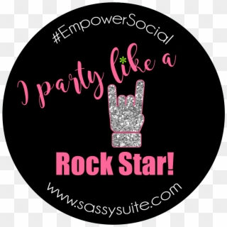 Pink Party Like A Rockstar Clipart