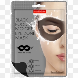 Purederm Black Food Gel Eye Zone Mask Clipart