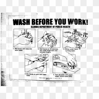 This Free Icons Png Design Of Wash Before You Work - Proper Hand Washing Clipart