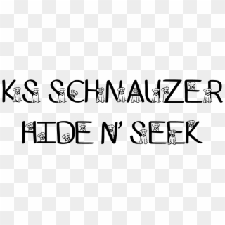 Sample Image Of Ks Schnauzer Hide N Seek Font By Pretty Clipart