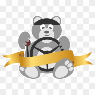 Vector, Bear, Trucker, Logo, Teddy Bear - Vector Graphics Clipart