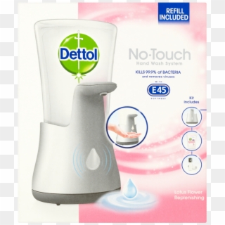 Dettol No Touch Antibacterial Hand Wash With E45 Softness - Dettol Automatic Soap Dispenser Clipart