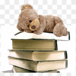 Teddy Bear Clipart Sleepover - Teddy Reading A Book - Png Download