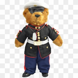 Xl Usmc Teddy Bear In Dress Blue Uniform - Teddy Bear Clipart