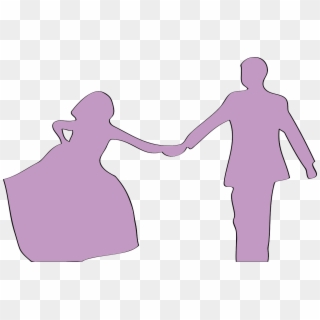 Amour Couple Love Silhouette Png Image - Just Married Couple Png Clipart