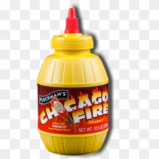 Plochman's Premium Chicago Fire Mustard Label - Yellow Mustard Clipart