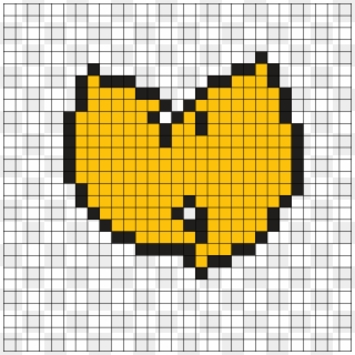 Wu Tang Logo Perler Bead Pattern / Bead Sprite - Pixelated Coin Clipart