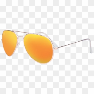 Sunkissed Aviator 3025 Sunglass, Gold Frame With Sunburst - Reflection Clipart