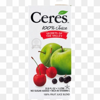 Ceres Secrets Of The Valley 100% Fruit Juice Blend, - Ceres Juice Clipart