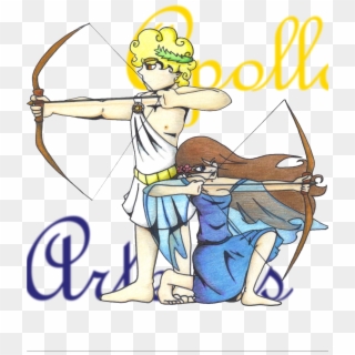 Allhailweegee Month Off - Cartoon Apollo Greek God Clipart