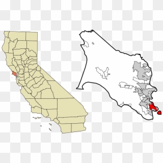 Marin County California Incorporated And Unincorporated - Bear Flag Revolt Map Clipart