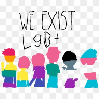 Never Forget The Lgbt Community - Lgbt We Exist Clipart