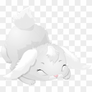 Free Png Download Cute White Bunny Cartoon Clipart - White Bunny Transparent Clipart