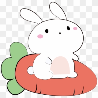 Cartoon Bunny Radish Cute Png And Vector Image Clipart