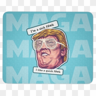 Funny Trump Kanye Glasses Political Humor Mousepad - Label Clipart