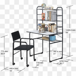 Student Desk And Chair Set - Computer Desk Clipart