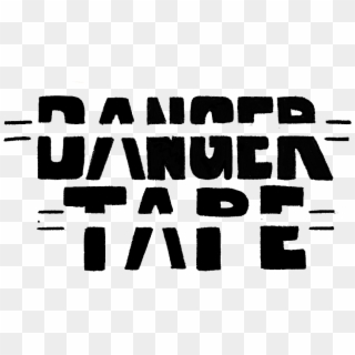 The Danger Tape - Black-and-white Clipart