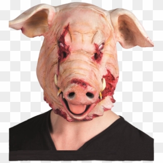 #pig #head #pighead #blood #gore - Pig Mask Horror Clipart