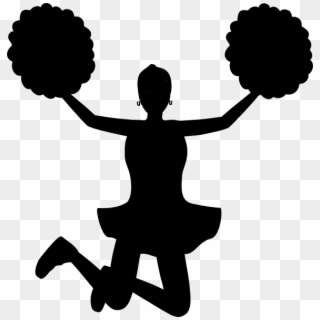 Vector Cheerleader Silhouette At Getdrawings Com Free - Cheer Clipart Png Transparent Png