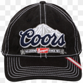 Black Coors Banquet Hat Ball Cap Hats Coors Png Signature - Baseball Cap Clipart