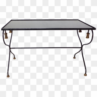 Black Glass And Metal Low Table - Coffee Table Clipart