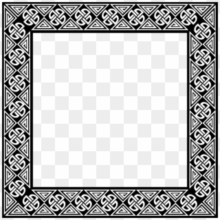 Black Ornate Frame Png Picture Frame High Gloss Lacquer - Circle Clipart