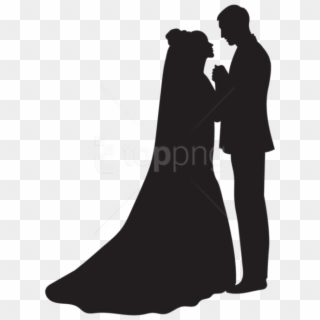 Free Png Bride And Groom Silhouette Png Png - Bridegroom Clipart