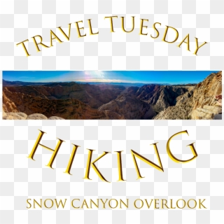 Hiking Snow Canyon Overlook Trail - Poster Clipart