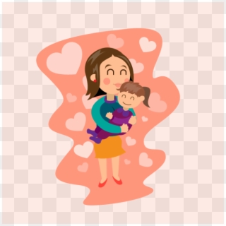 Woman Holding Her Mothers - พื้น หลัง แม่ ลูก Clipart
