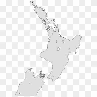 New Zealand North Island Outline Png - Merry Christmas New Zealand Clipart