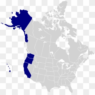 Pacific States - States In The Pacific Region Clipart