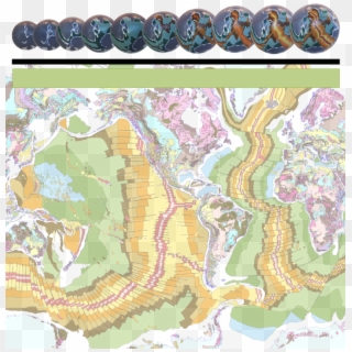 North America - Geological Map Of The World Clipart