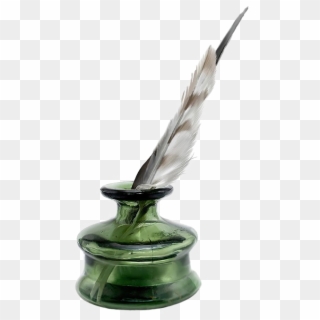 Ink Pot Transparent Background - Quill And Ink Clipart