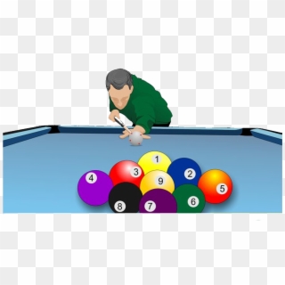 Ball Break Png How To In Ⓒ - Billiard Player Clipart Png Transparent Png