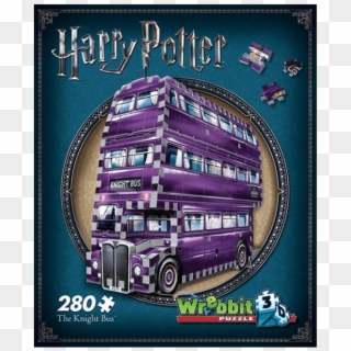 The Knight Bus 3d 280 Piece Wrebbit Jigsaw Puzzle - Harry Potter Puzzle 3d Hogwarts Express Clipart