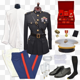 Usmc Male 2nd Lt Blue Dress Uniform Package With Accessorie - Us Marine Uniform 1800 Clipart