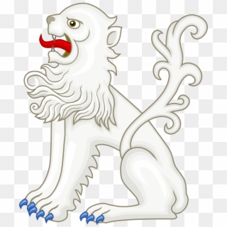 White Lion Of Mortimer Badge Of Edward Iv - Illustration Clipart