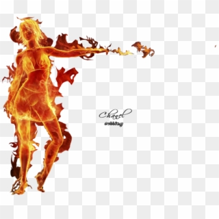 Girl On Fire - Girl On Fire Png Clipart