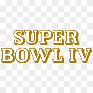 Super Bowl 4 Logo Clipart