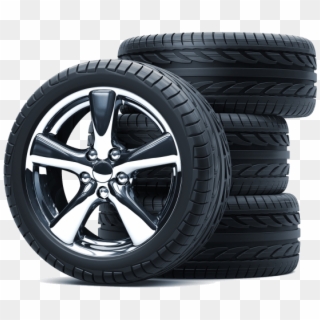 A Tyre Stack With Quality Alloy Wheels - Car Tyre Clipart