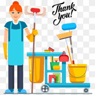 Thank You Yours Bond Cleaning Png Thank You Cleaners - Janitor And Janitress Clipart Transparent Png