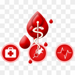 Blood Donation Png Clipart - Health Symbols Transparent Png