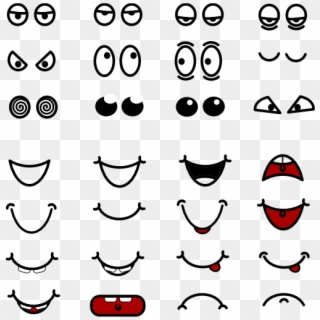 Cartoon Eyes Clipart Thank You Clipart Hatenylo - Doodle Eyes - Png Download