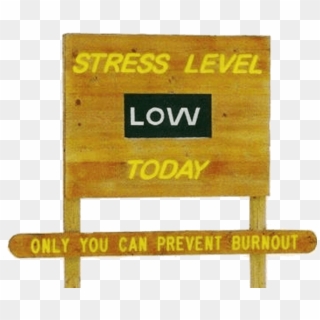 You Are Now North Of The Stress Zone - Sign Clipart