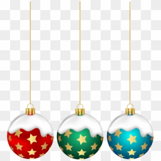 Christmas Balls With Stars Png Clip Art Transparent Png